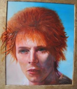 portret, olieverf, schilderij, schilderkunst, david bowie