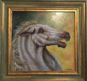 dierenportret, dierenschilderij, olieverf, Kromme Gevel, paard