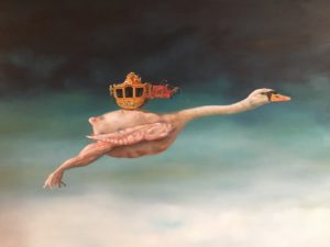 De Kromme Gevel verkoopt olieverf schilderijen, onderwerpen met symboliek, fantastisch realisme, magisch realisme, schilderkunst, symbolisme, koningshiis
